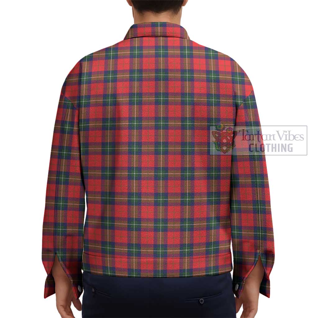 Tartan Vibes Clothing Ruthven Modern Tartan Unisex Lapel Cotton Jacket