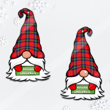 Ruthven Gnome Christmas Ornament with His Tartan Christmas Hat