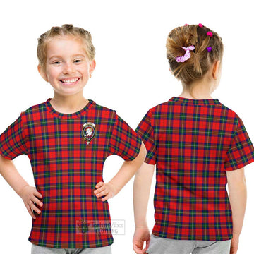 Ruthven Tartan Kid T-Shirt with Family Crest - Tartan Vibes Clothing