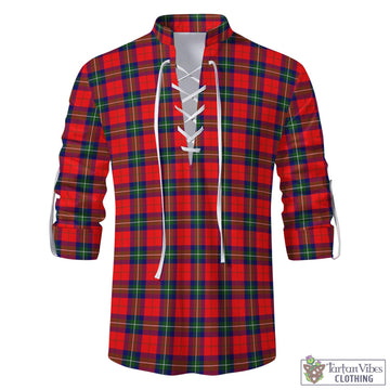 Ruthven Modern Tartan Men's Scottish Traditional Jacobite Ghillie Kilt Shirt