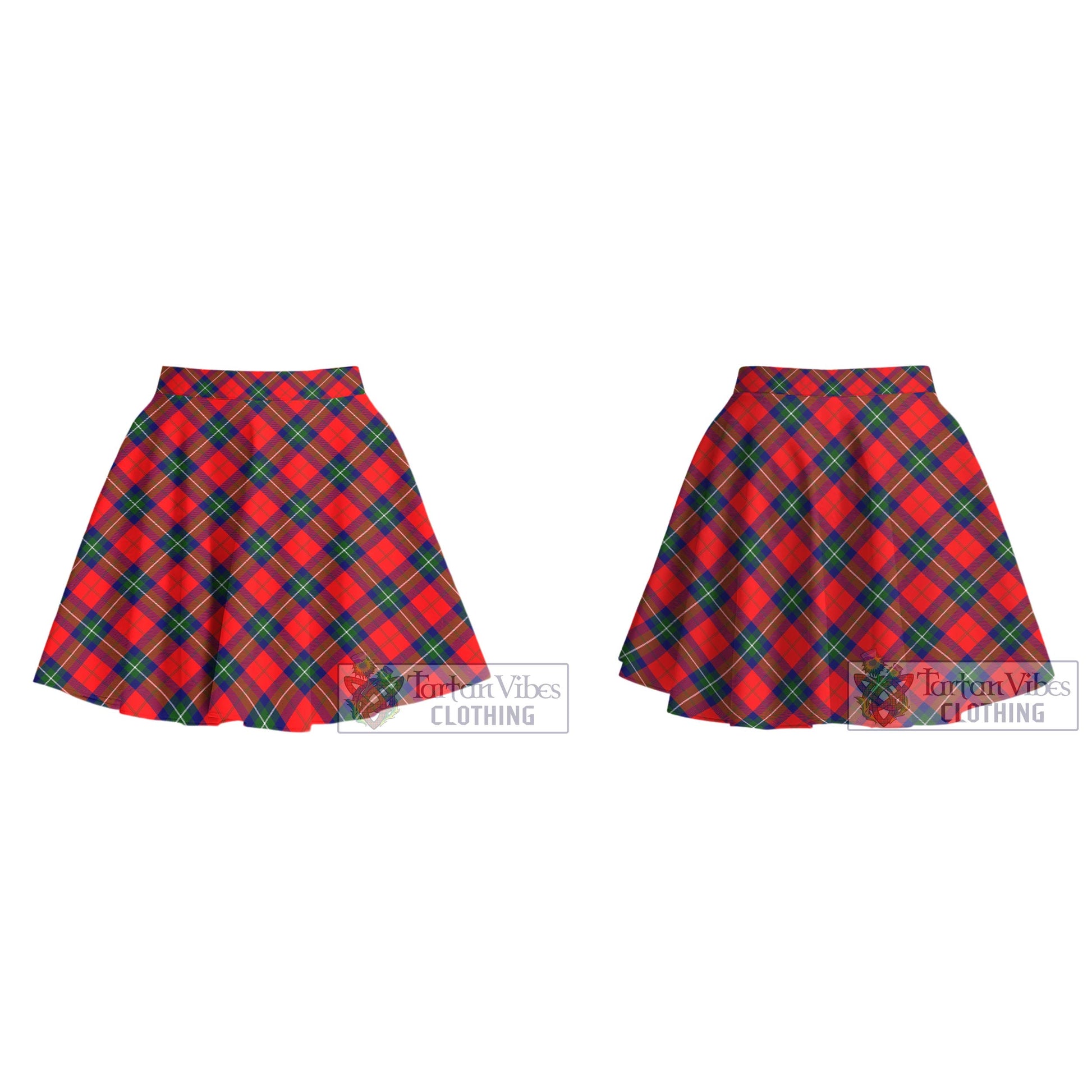 Tartan Vibes Clothing Ruthven Modern Tartan Women's Plated Mini Skirt