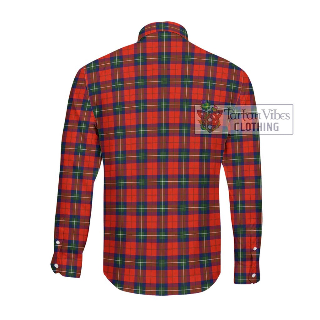 Ruthven Tartan Long Sleeve Button Shirt with Family Crest DNA In Me Style - Tartanvibesclothing Shop