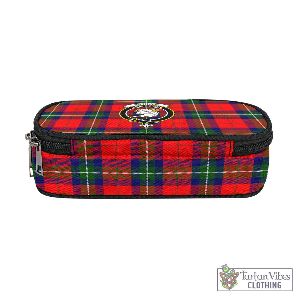 Tartan Vibes Clothing Ruthven Modern Tartan Pen and Pencil Case with Family Crest