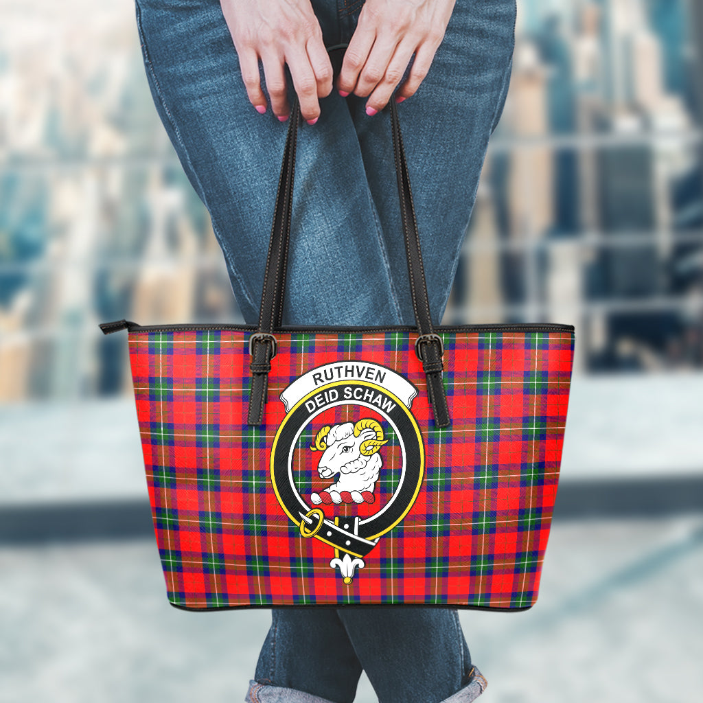 ruthven-modern-tartan-leather-tote-bag-with-family-crest