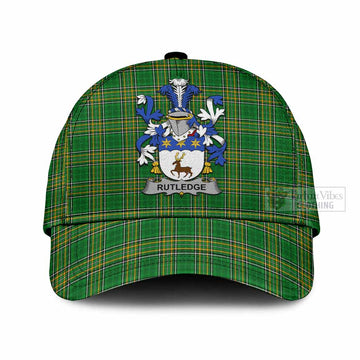 Rutledge Irish Clan Tartan Classic Cap with Coat of Arms