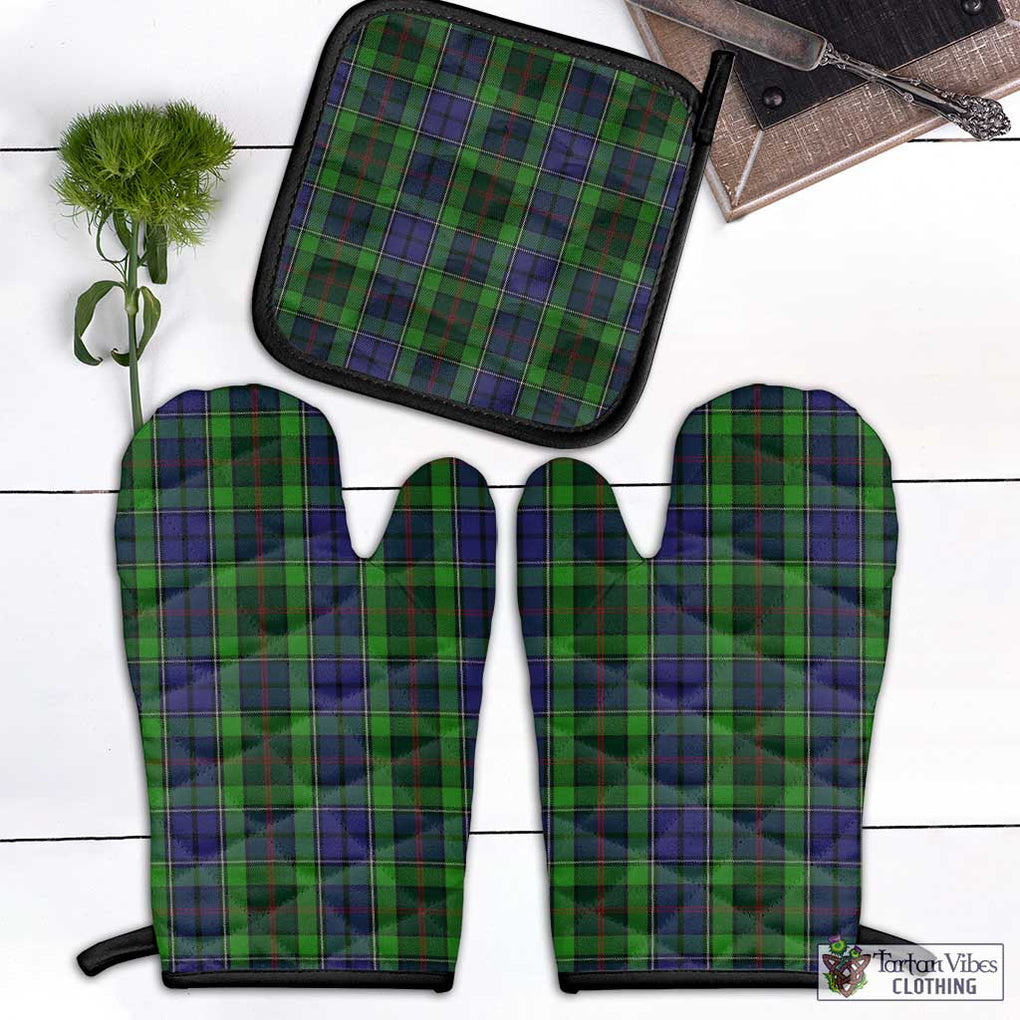 Rutledge Tartan Combo Oven Mitt & Pot-Holder Black - Tartan Vibes Clothing