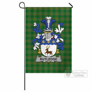 Rutledge Irish Clan Flag with Coat of Arms