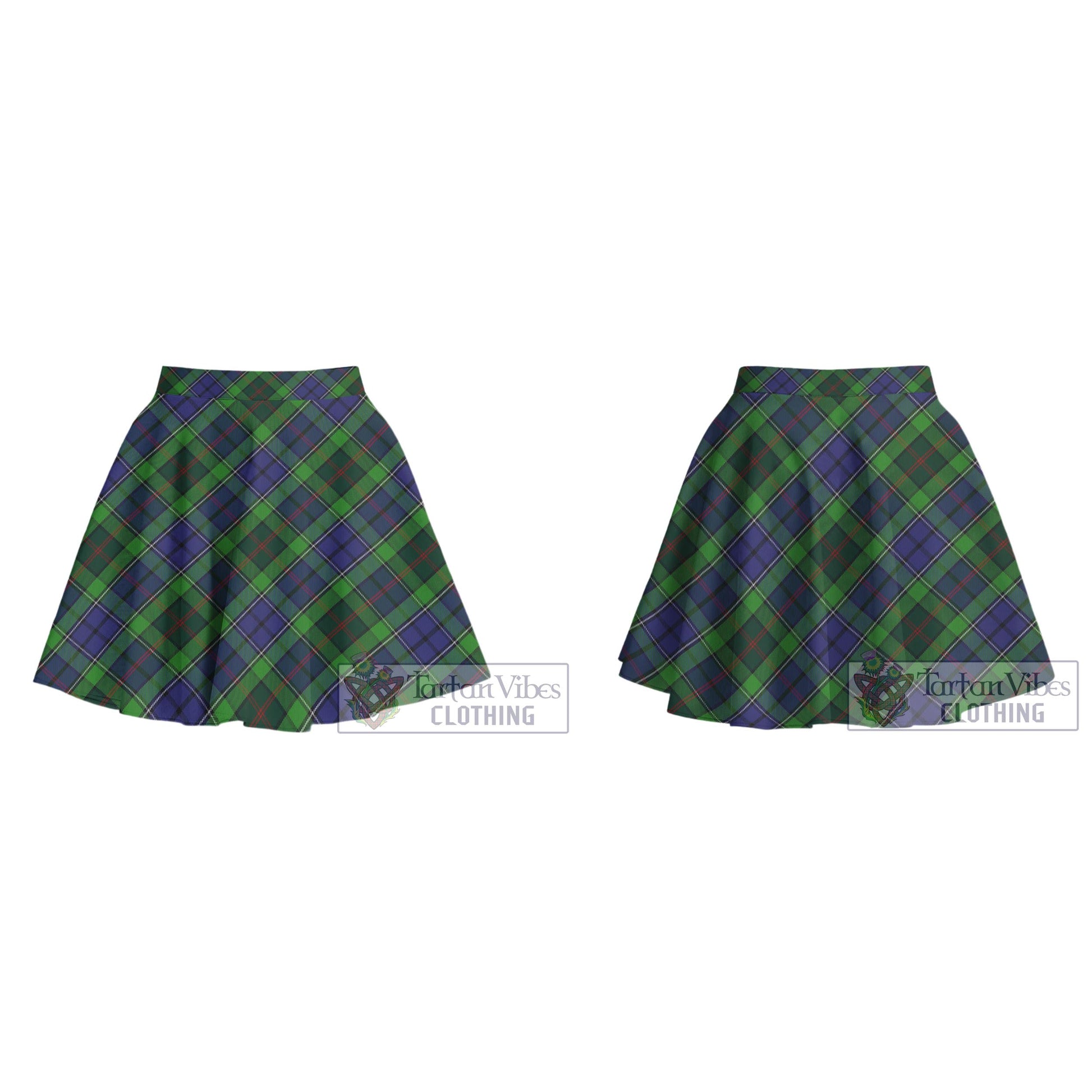 Tartan Vibes Clothing Rutledge Tartan Women's Plated Mini Skirt