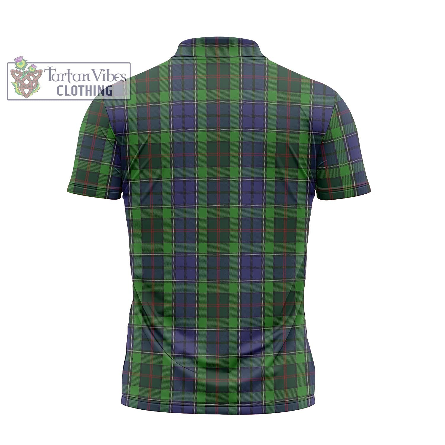 Tartan Vibes Clothing Rutledge Tartan Zipper Polo Shirt