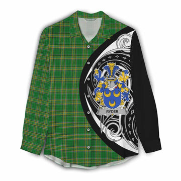 Ryder Irish Clan Women's Casual Shirt Celtic Circle Style Female - Tartan Vibes Clothing