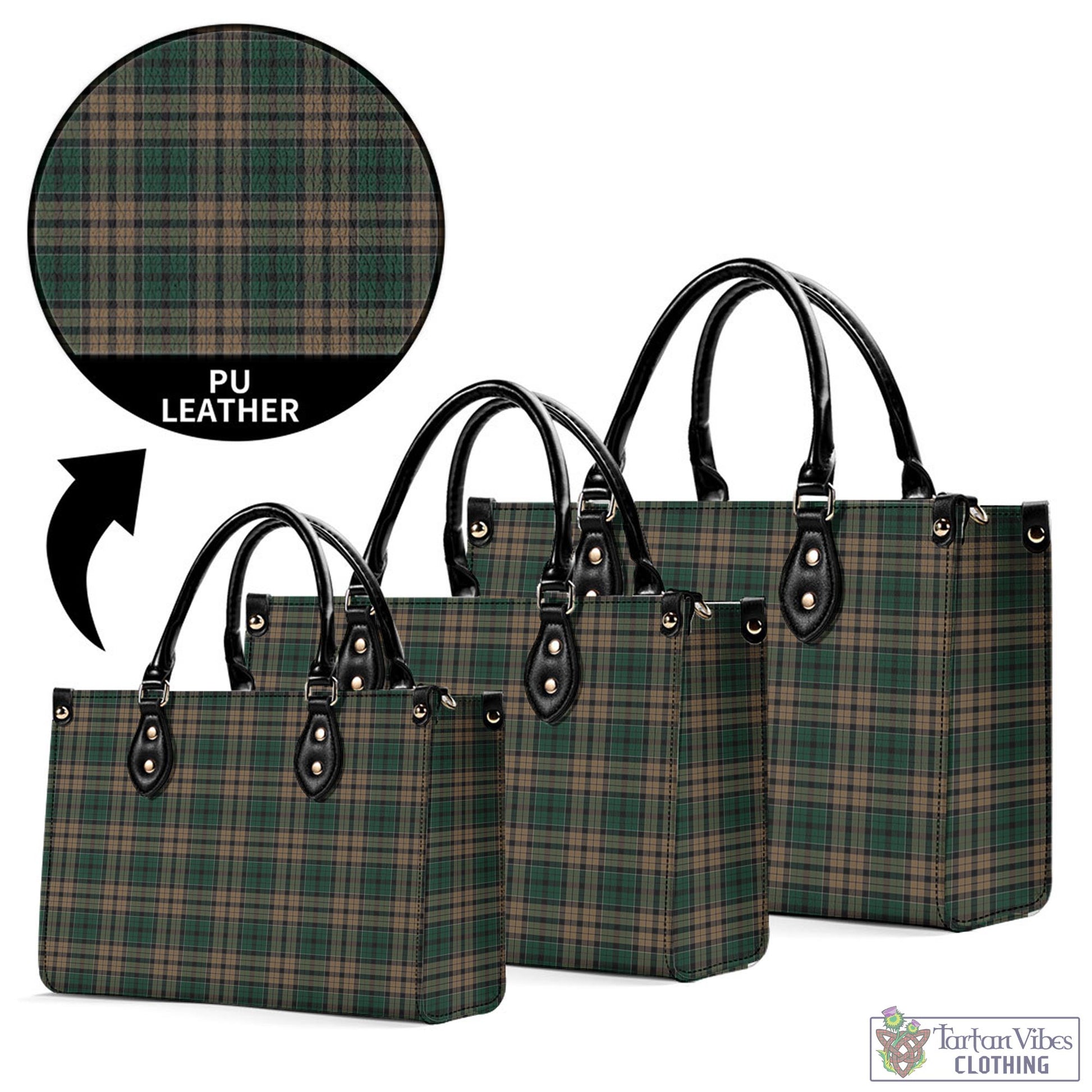 Tartan Vibes Clothing Sackett Tartan Luxury Leather Handbags