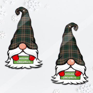 Sackett Gnome Christmas Ornament with His Tartan Christmas Hat