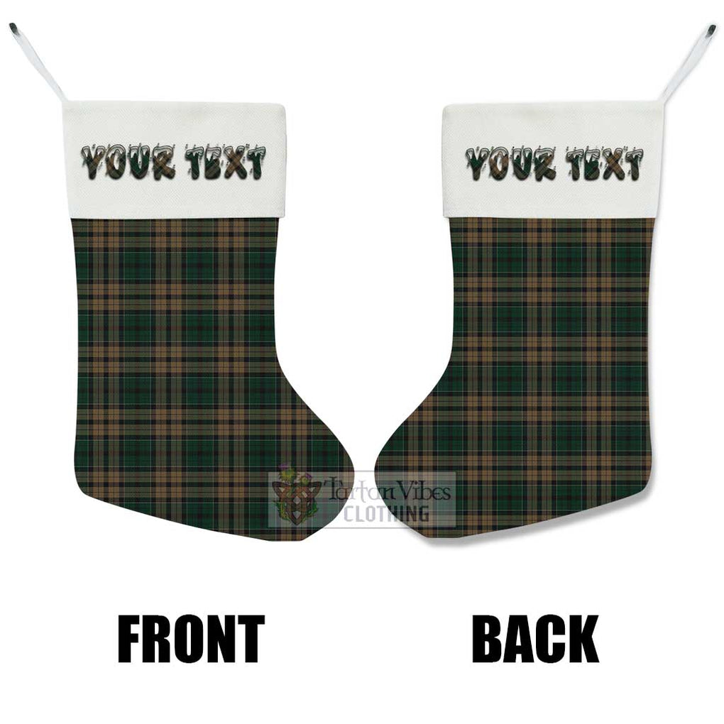 Tartan Vibes Clothing Sackett Tartan Christmas Stocking with Personalized Text