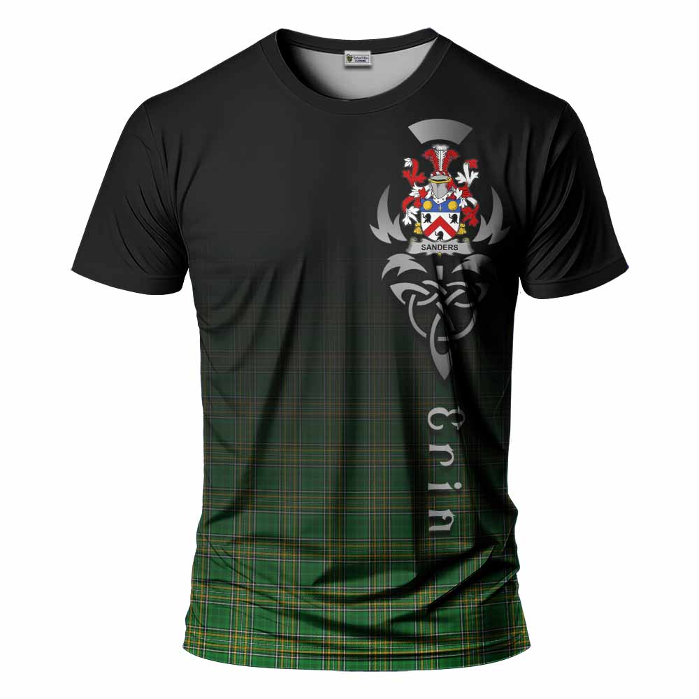 Sanders Irish Clan T-Shirt with Coat of Arms Erin Go Bragh Celtic Inspired Kid's Shirt - Tartan Vibes Clothing