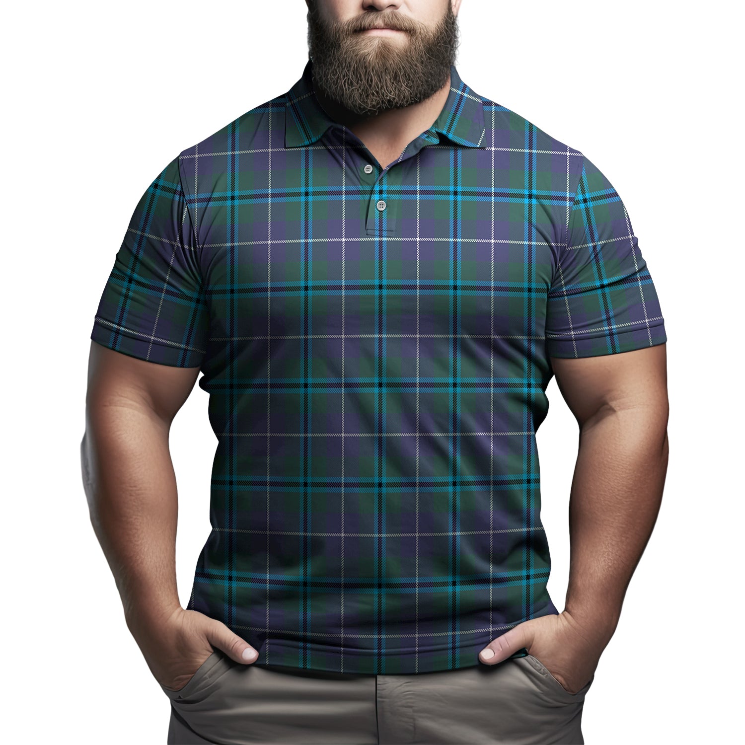 Sandilands Tartan Mens Polo Shirt Kid - Tartan Vibes Clothing