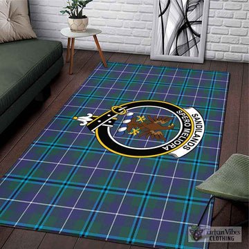 Sandilands Tartan Area Rug with Family Crest