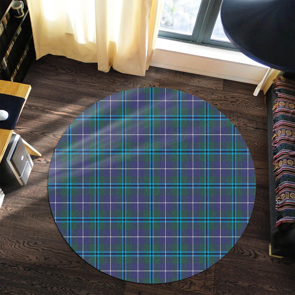 Sandilands Tartan Round Rug Premium Round Rug - Tartan Vibes Clothing