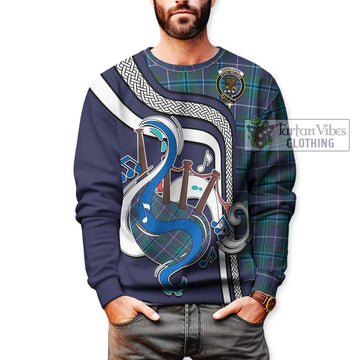 Sandilands Tartan Sweatshirt with Epic Bagpipe Style