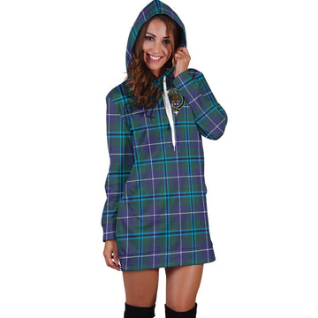 Sandilands Tartan Hoodie Dress with Family Crest