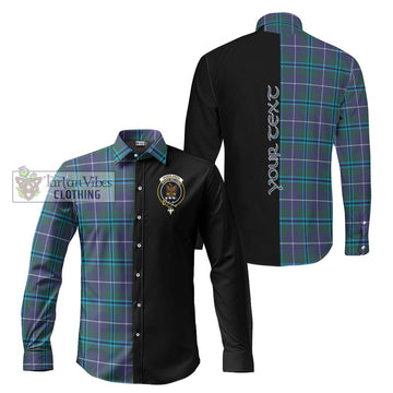 Sandilands Tartan Long Sleeve Button Shirt with Family Crest and Half Of Me Style