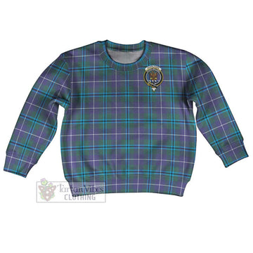 Sandilands Tartan Kid Ugly Sweater with Family Crest