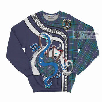 Sandilands Tartan Sweatshirt with Epic Bagpipe Style