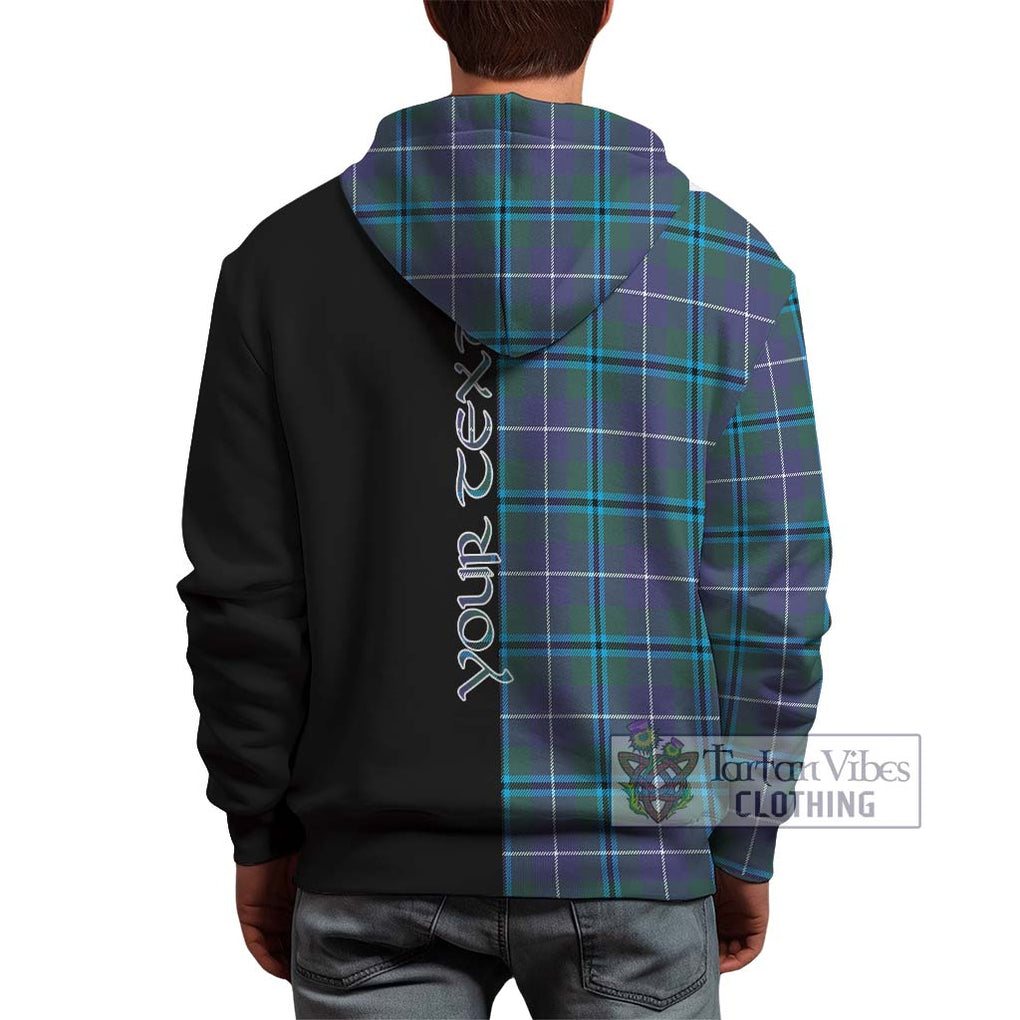 Sandilands Tartan Hoodie with Family Crest and Half Of Me Style - Tartanvibesclothing Shop