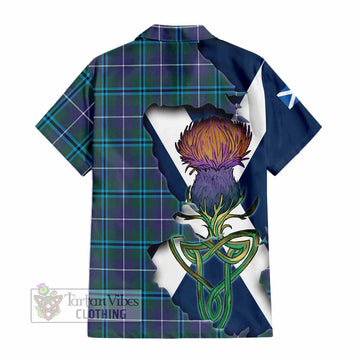 Sandilands Tartan Family Crest Hawaiian Shirt Scottish Thistle Celtic Inspired - Tartan Vibes Clothing