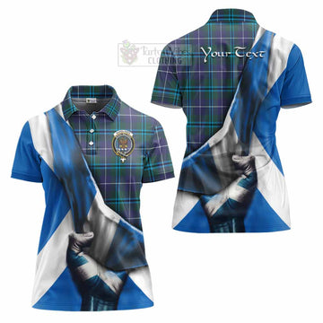 Sandilands Tartan Women's Polo Shirt with Family Crest Scotland Patriotic Style