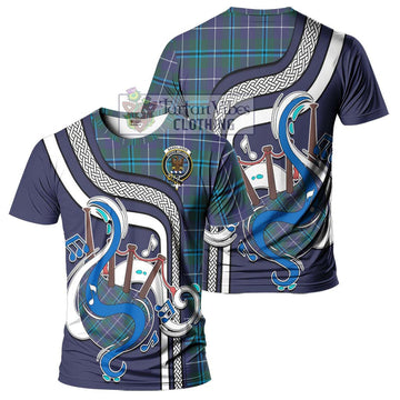 Sandilands Tartan T-Shirt with Epic Bagpipe Style