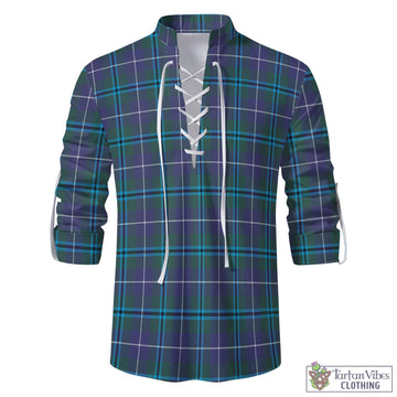 Sandilands Tartan Men's Scottish Traditional Jacobite Ghillie Kilt Shirt