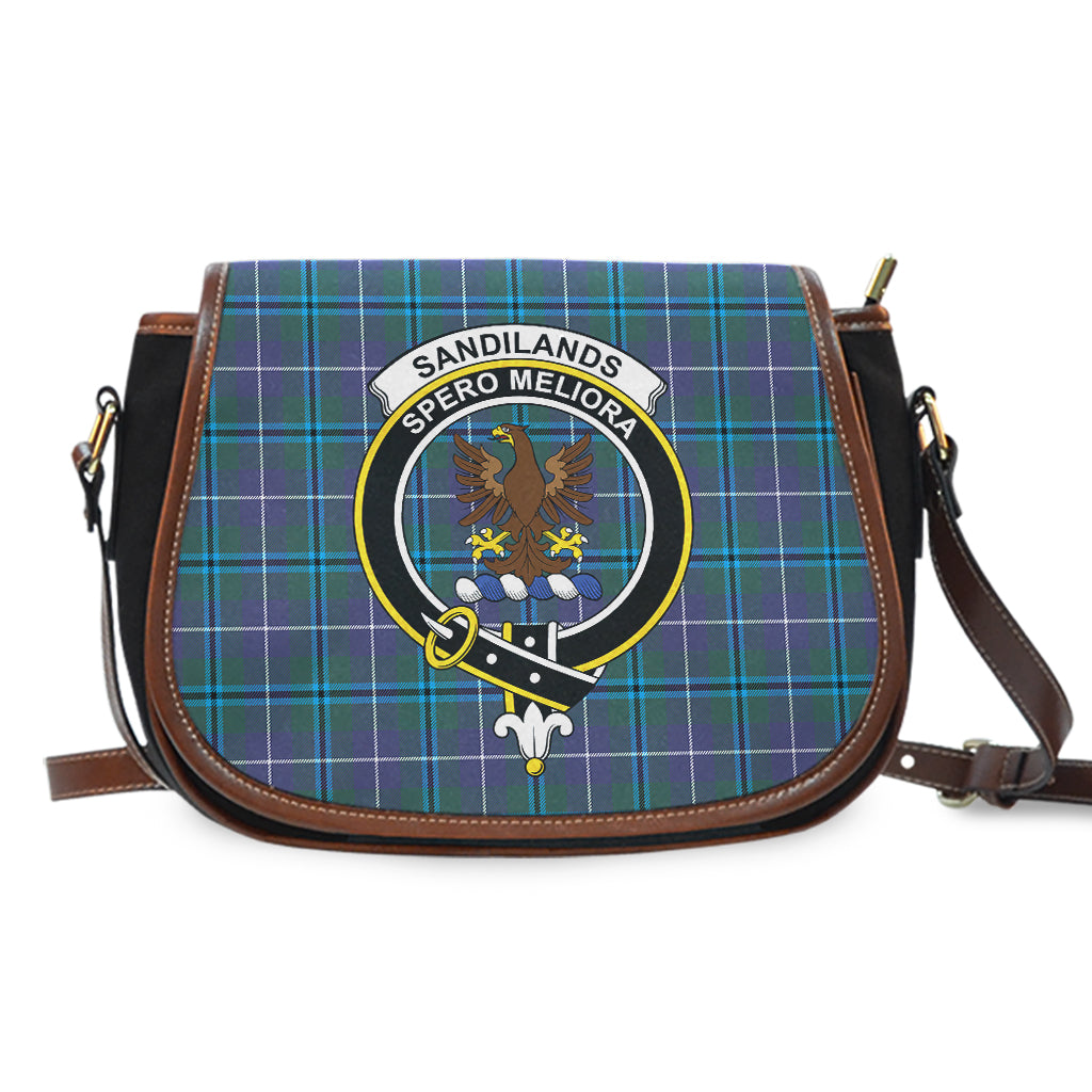 Sandilands Tartan Saddle Bag with Family Crest - Tartan Vibes Clothing