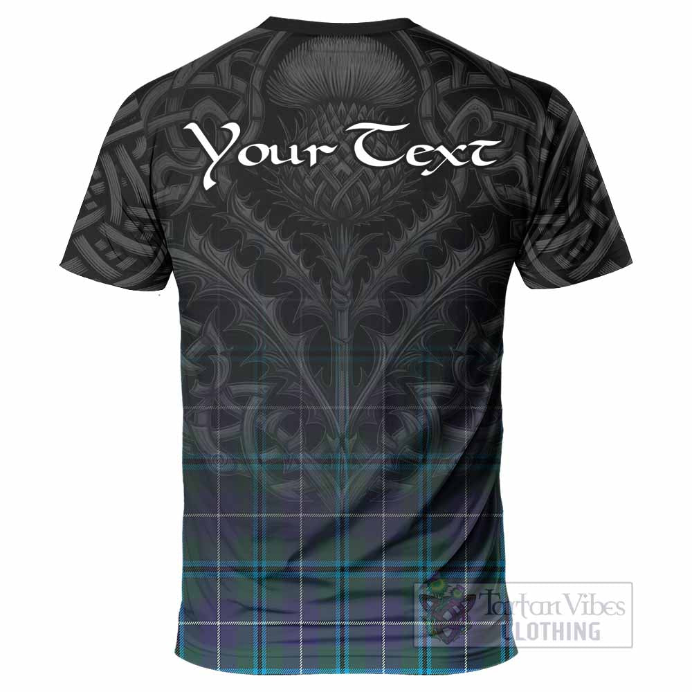 Tartan Vibes Clothing Sandilands Tartan T-Shirt with Family Crest Celtic Thistle Vibes