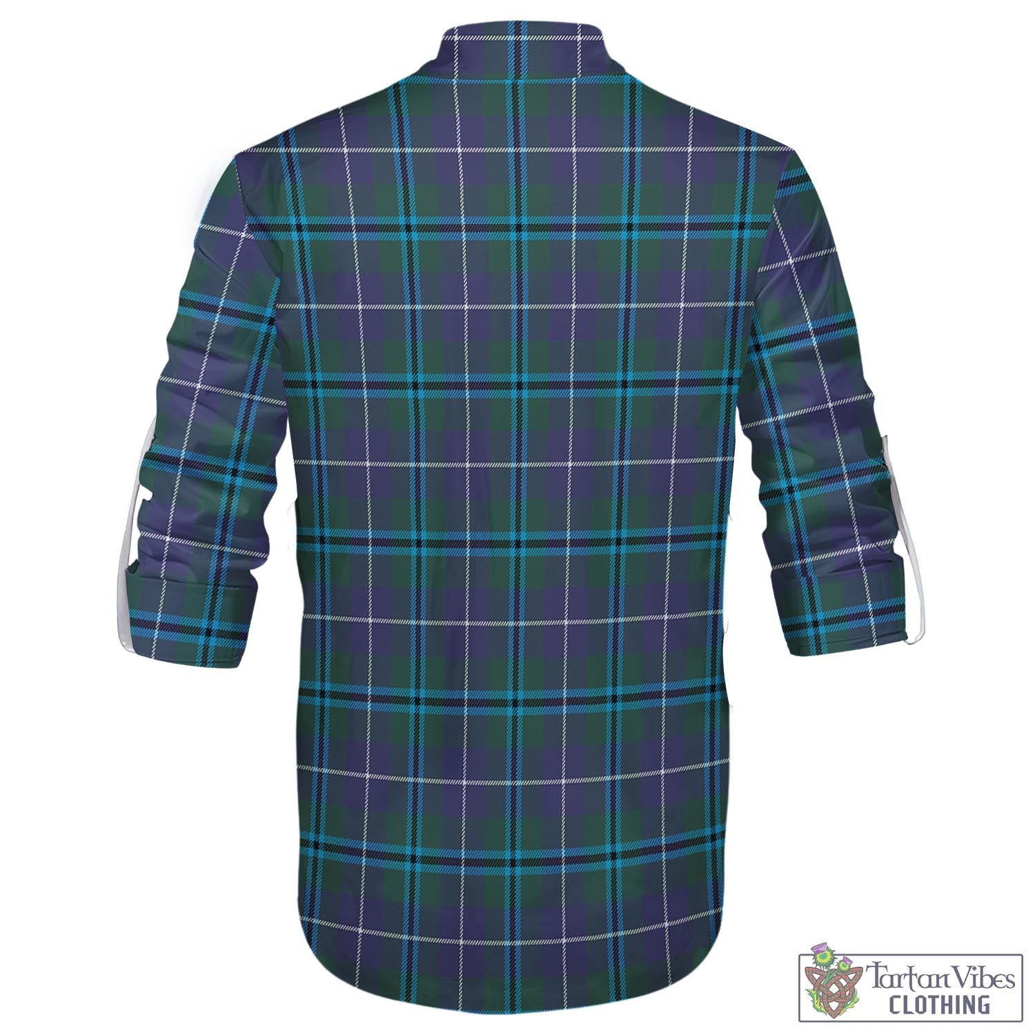 Sandilands Tartan Men's Scottish Traditional Jacobite Ghillie Kilt Shirt - Tartan Vibes Clothing