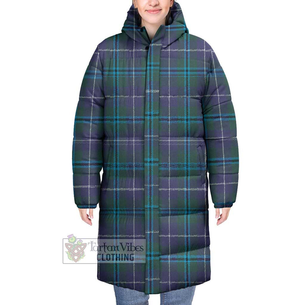 Tartan Vibes Clothing Sandilands Tartan Long Down Jacket