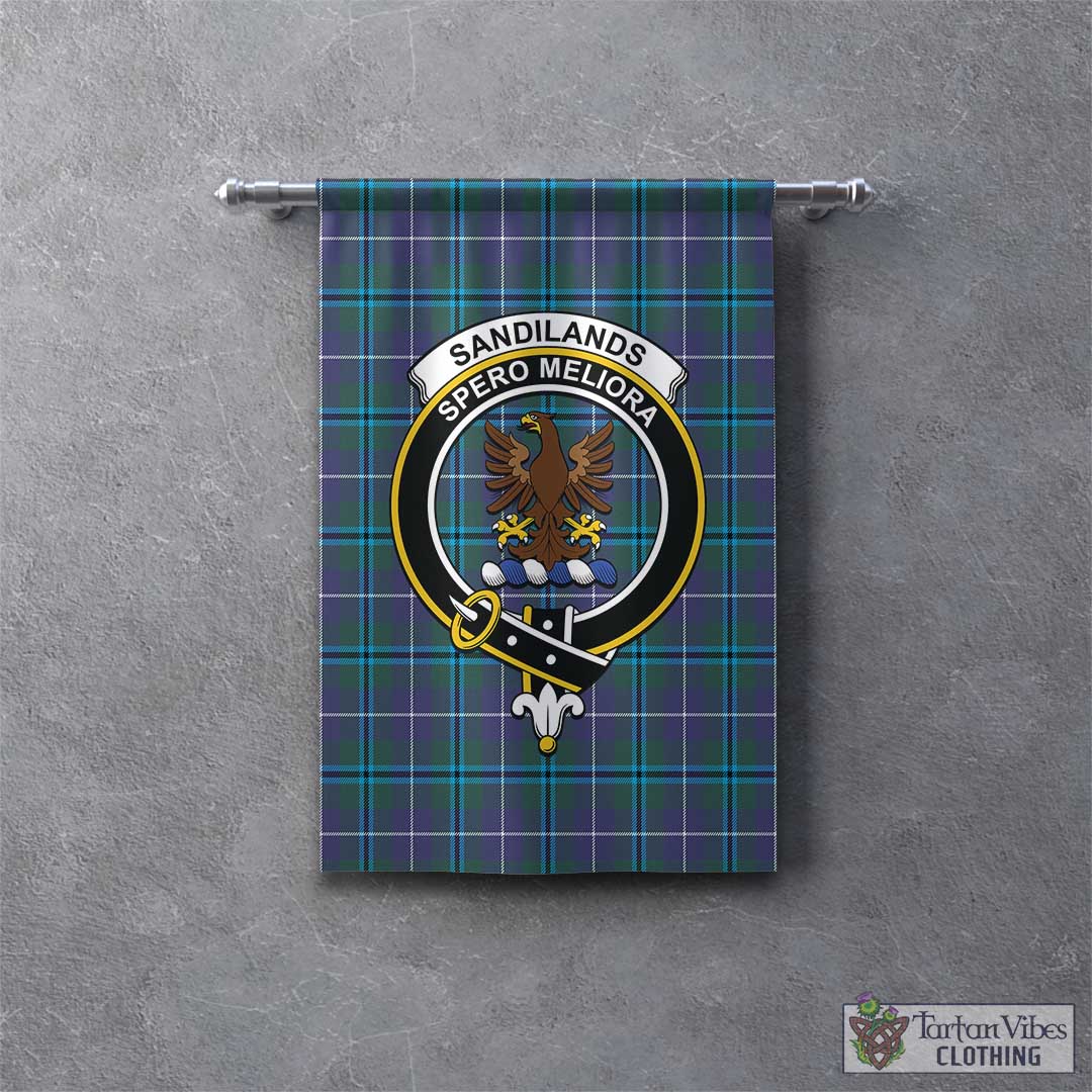 Sandilands Tartan Gonfalon, Tartan Banner with Family Crest – Tartan ...