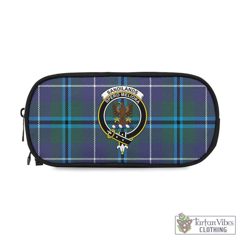 Tartan Vibes Clothing Sandilands Tartan Pen and Pencil Case with Family Crest