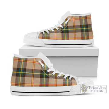 Saskatchewan Province Canada Tartan High Top Shoes