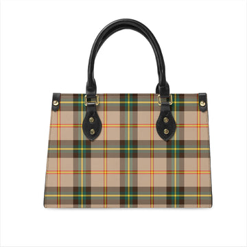 Saskatchewan Province Canada Tartan Leather Bag