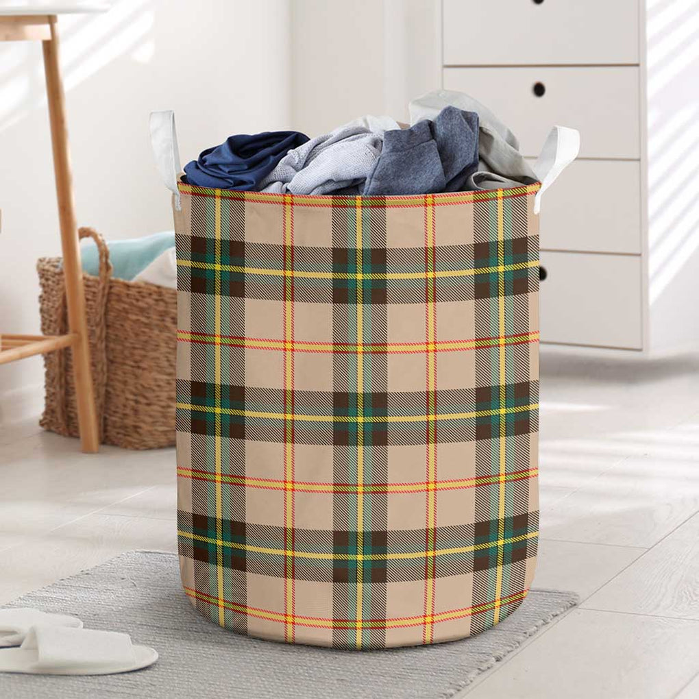 Saskatchewan Province Canada Tartan Laundry Basket One Size - Tartanvibesclothing Shop