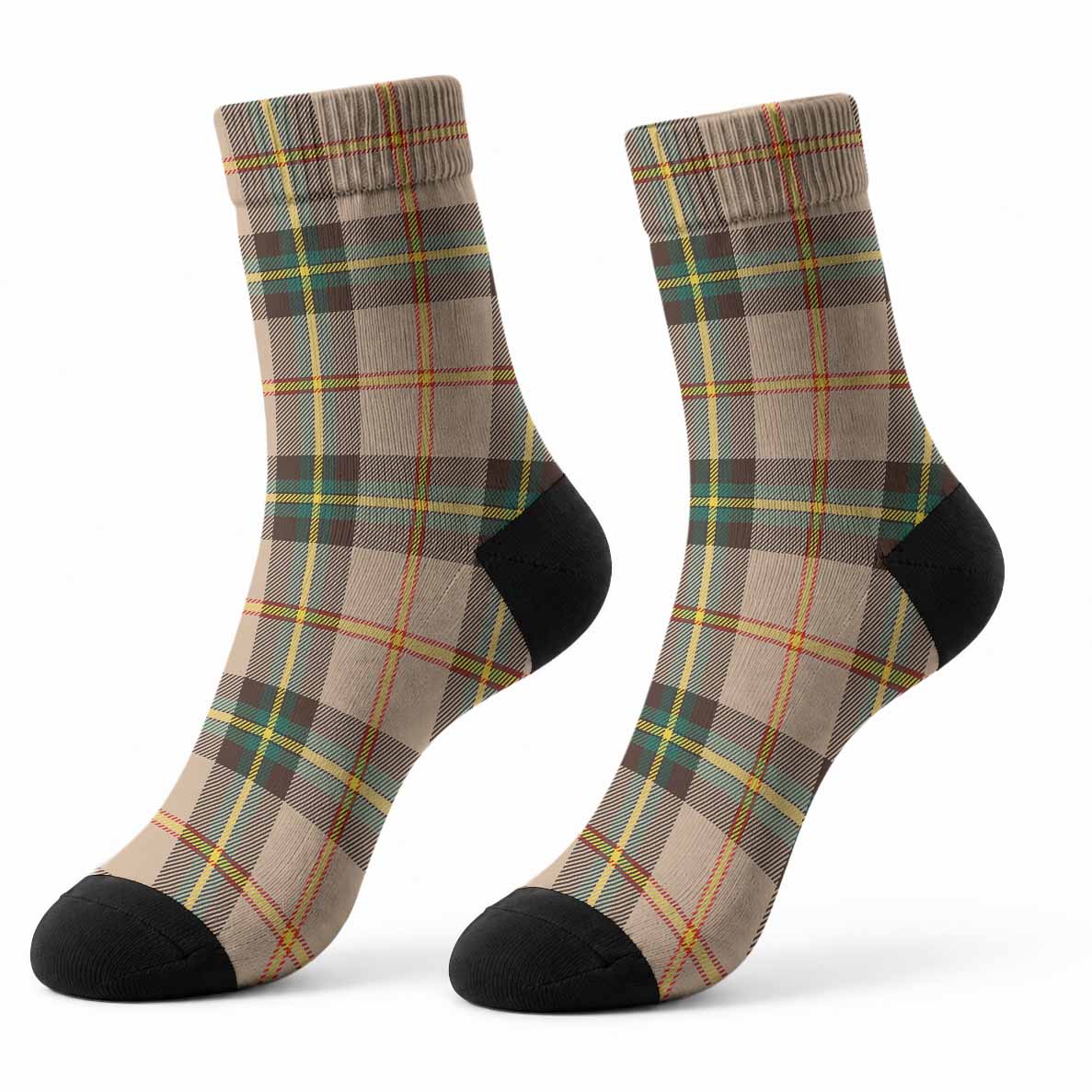 Saskatchewan Province Canada Tartan Crew Socks - Tartan Vibes Clothing