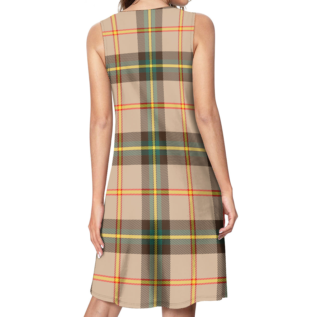 Saskatchewan Province Canada Tartan Womens Casual Dresses - Tartanvibesclothing