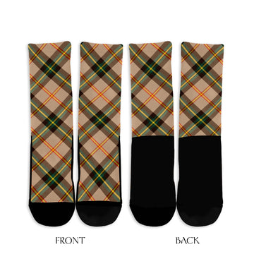 Saskatchewan Province Canada Tartan Crew Socks Cross Tartan Style