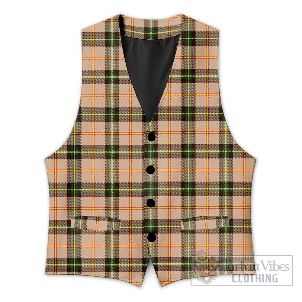 Tartan Vibes Clothing Saskatchewan Province Canada Tartan Men's Sleeveless Suit Vest