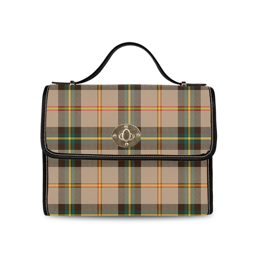 saskatchewan-province-canada-tartan-leather-strap-waterproof-canvas-bag