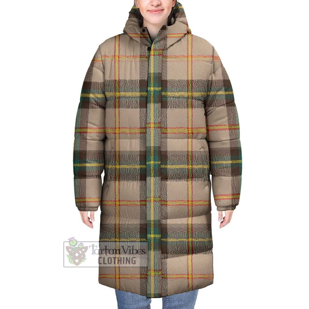 Tartan Vibes Clothing Saskatchewan Province Canada Tartan Long Down Jacket