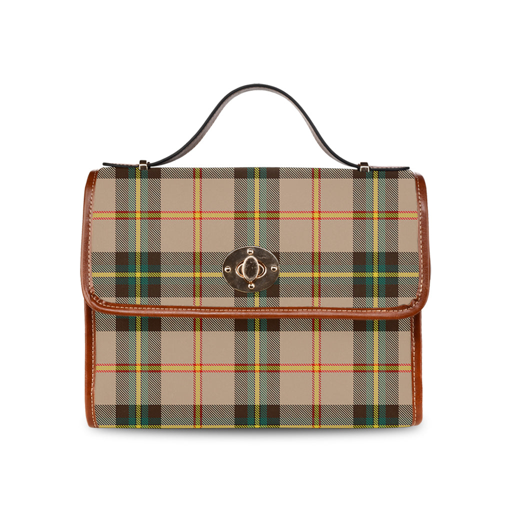 saskatchewan-province-canada-tartan-leather-strap-waterproof-canvas-bag