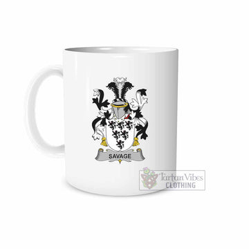 Savage Irish Clan Coat of Arms Ceramic Mug