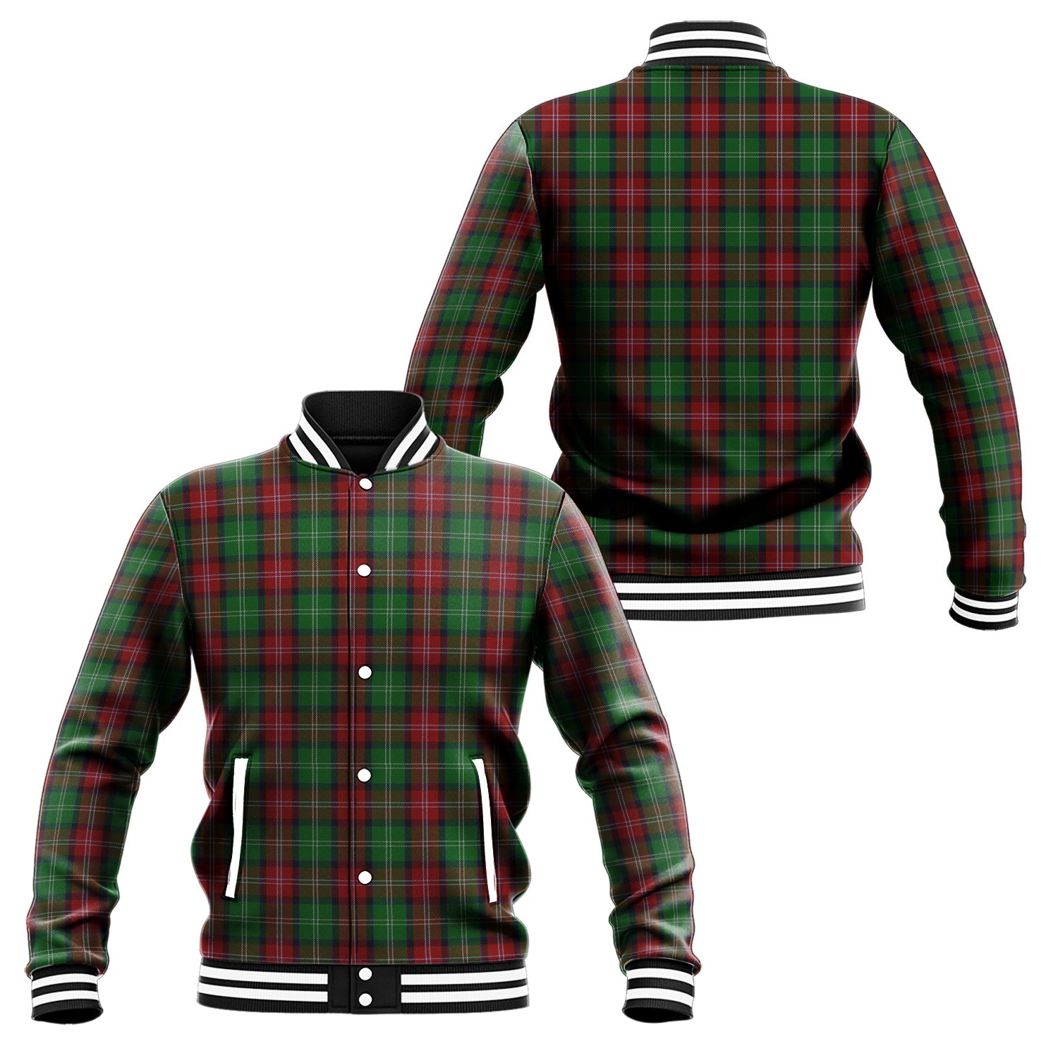 Sawyer Tartan Baseball Jacket Unisex - Tartan Vibes Clothing