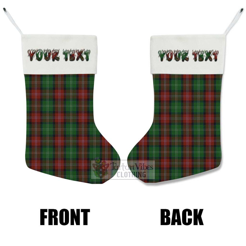 Tartan Vibes Clothing Sawyer Tartan Christmas Stocking with Personalized Text